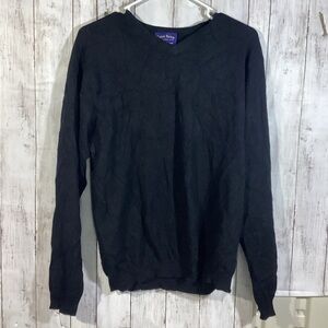 Long Sleeve Crewneck club room Sweater M  cashmere minimalist preppy